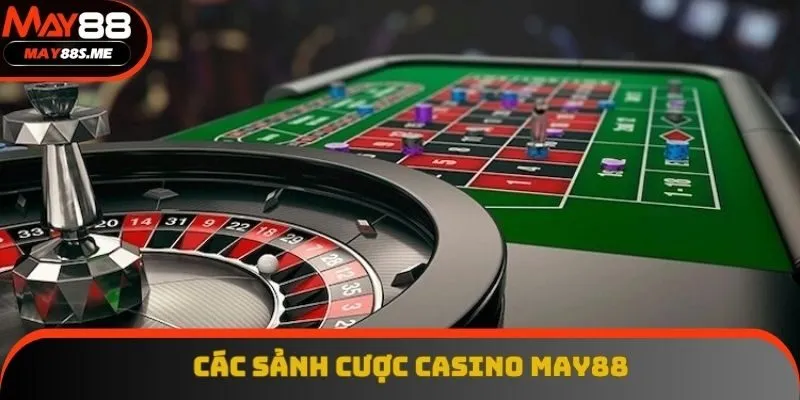 Các sảnh cược được cung cấp tại casino May88